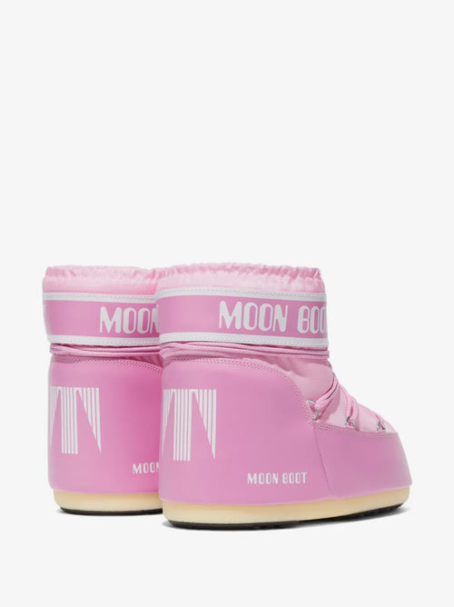 Moon Boot Icon Low pink nylon boots