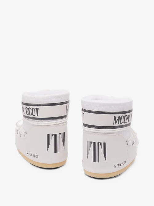 Moon Boot Icon low white nylon boots