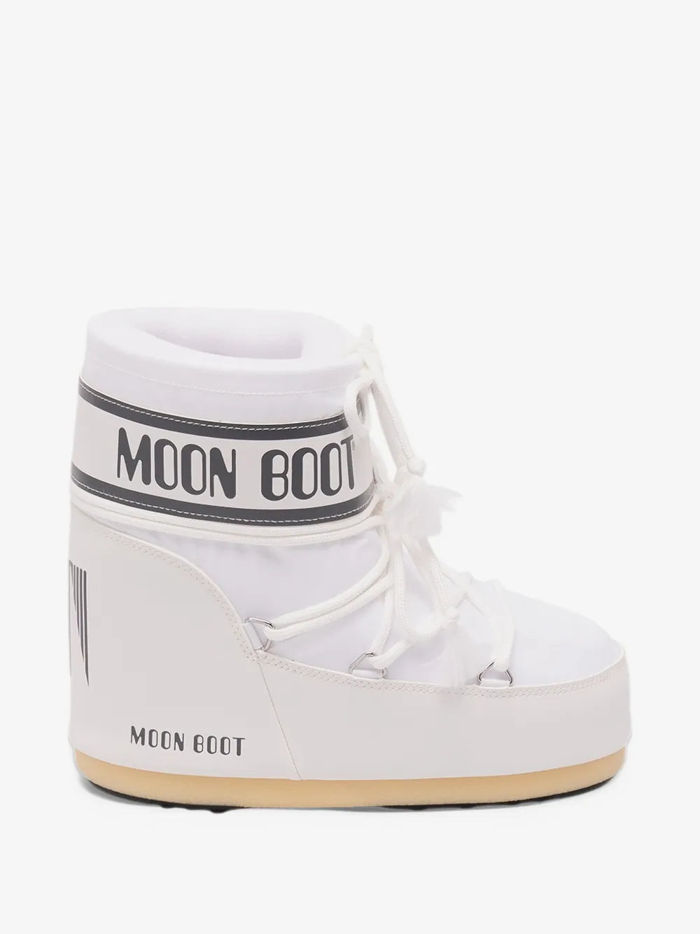 Moon Boot Icon low white nylon boots